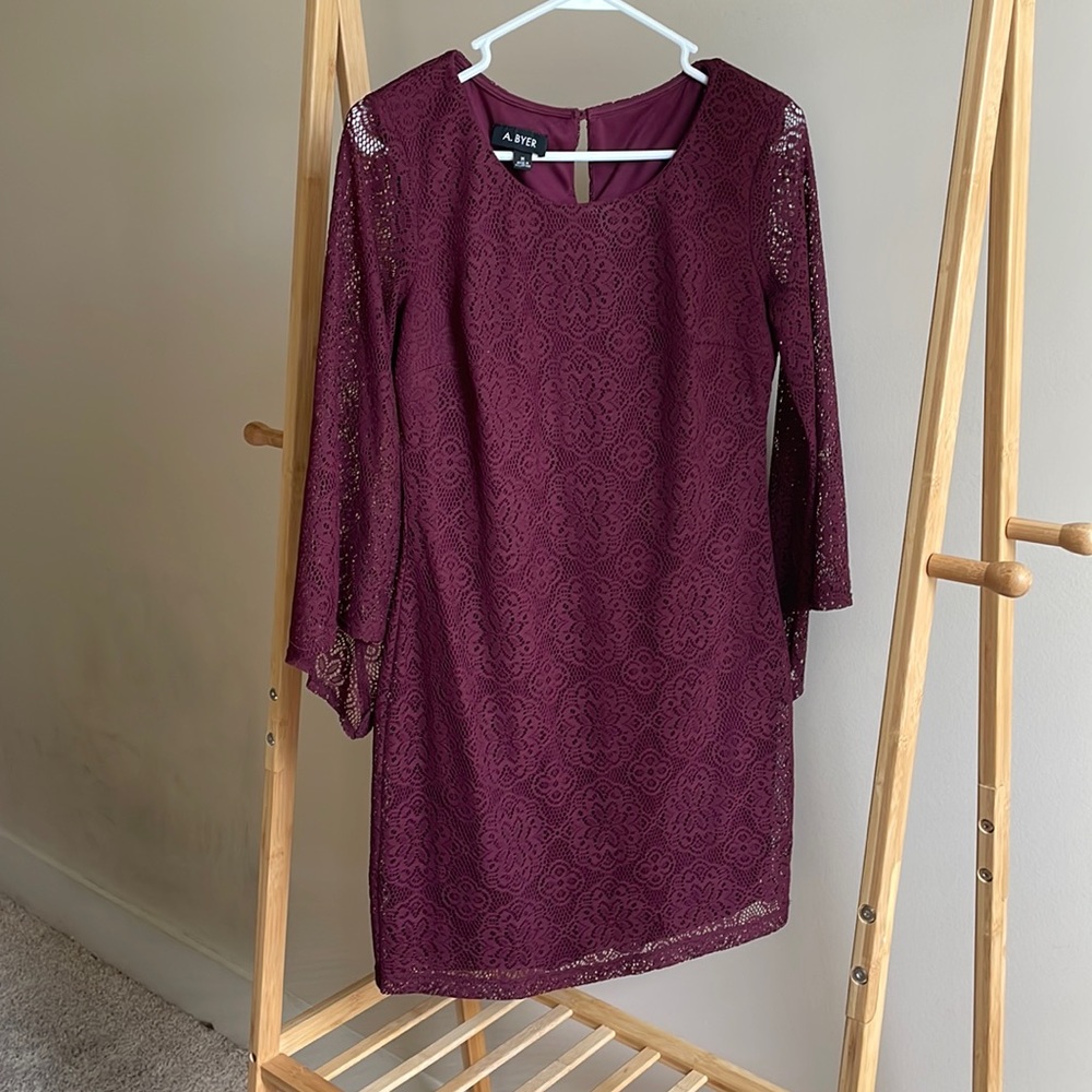 Long sleeve lace dress